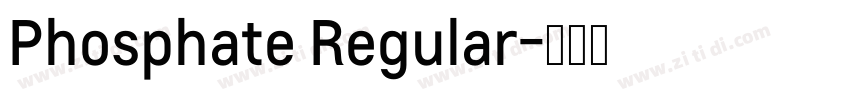 Phosphate Regular字体转换